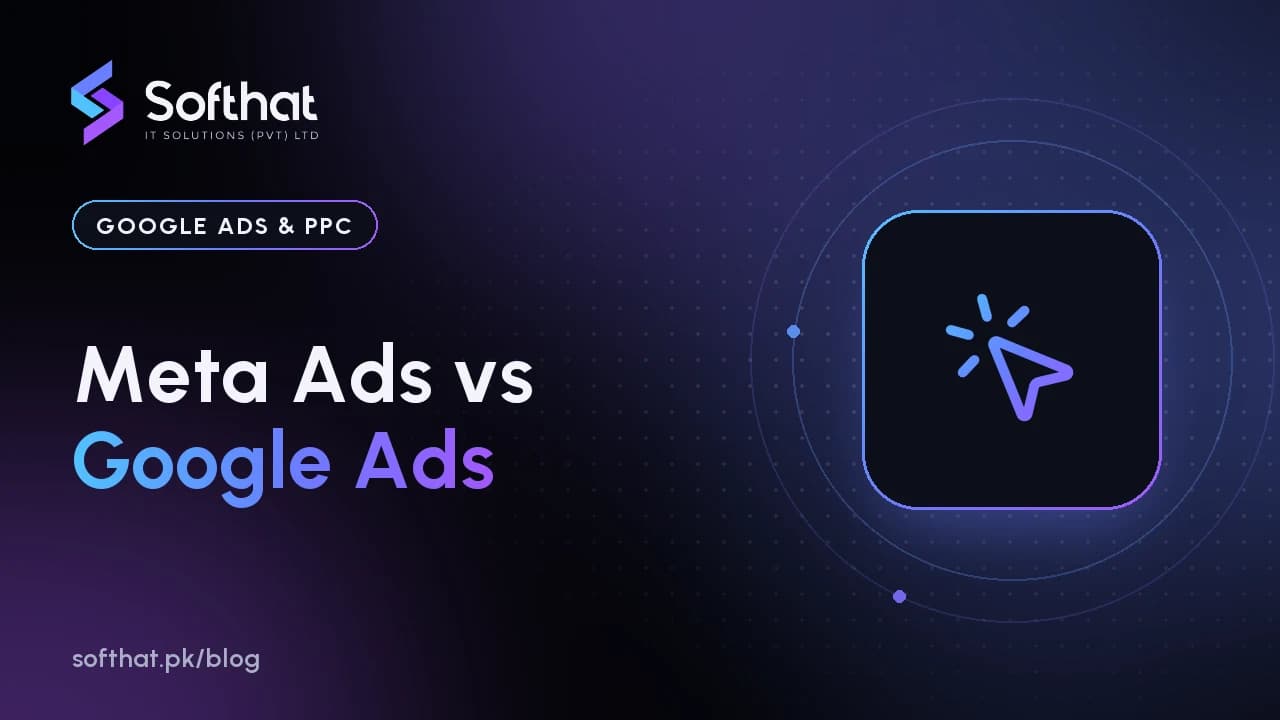 Side-by-side comparison of Meta Ads and Google Ads for choosing an advertising budget