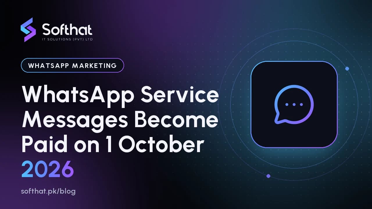 Notice that WhatsApp service messages become billable on 1 October 2026 on the WhatsApp Business Platform